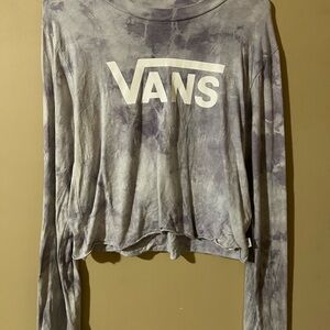 Vans Purple Tie-Dye Long Sleeve Shirt